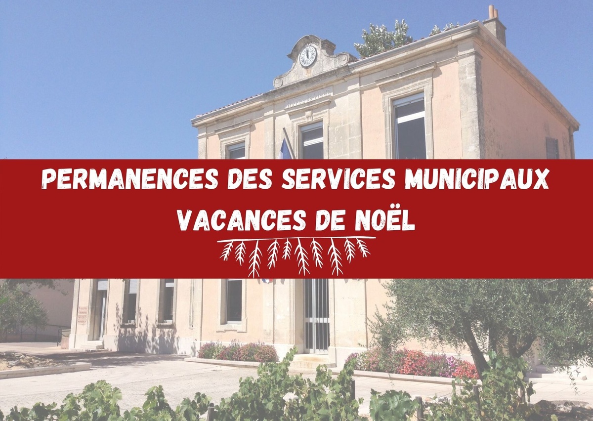 Noticias Vacances de Noël Permanences des services municipaux